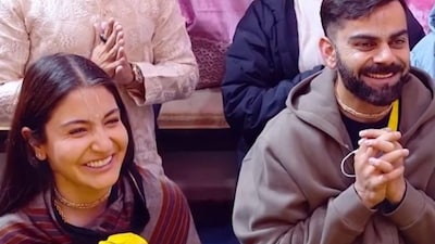 Virat Kohli and Anushka Sharma in Vrindavan (Picture credit: X)