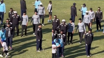 Rohit Sharma seen hugging a young Virat Kohli fanboy (Picture credit: Screengrab from X)