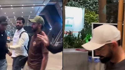 Rohit Sharma and Virat Kohli leaving after Vijay Hazare Trophy matches (Picture credit: Screengrab from X)