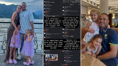 Usman Khawaja’s family faced online abuse (Instagram)