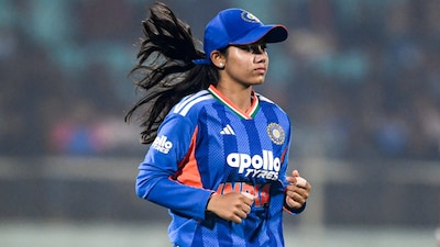 Vaishnavi Sharma made her India debut in the T20I series (AP)