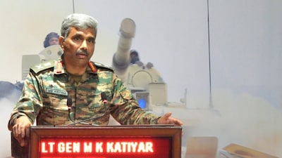 Western Command Lieutenant General Manoj Kumar Katiyar. (Image via X/@westerncomd_IA)