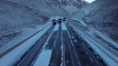 China has officially opened the Tianshan Shengli Tunnel, now the world’s longest expressway tunnel at 22.13 kilometres. Located in the Xinjiang Uygur Autonomous Region, the tunnel cuts through the Tianshan mountain range and forms part of the Urumqi–Yuli Expressway. The project opened to traffic in late December 2025 after more than five years of construction. Song Hailiang, chairman of China Communications Construction Company, told state broadcaster CCTV in a statement that the tunnel set two world records. Song said, “It is the longest expressway tunnel in the world and has the deepest vertical shaft for a highway tunnel."