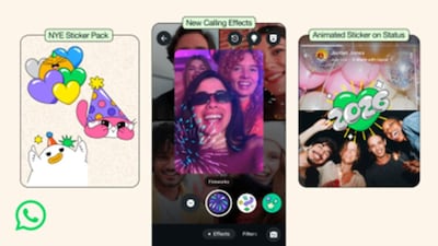 New sticker, video call effects and more for New Year 2026