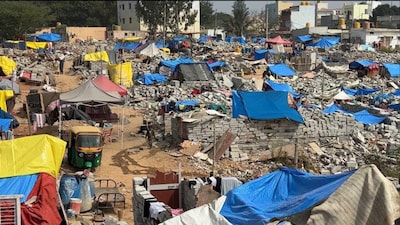 The demolition drive, carried out in the early hours of December 20, flattened over 200 houses in Fakir Colony and Waseem Layout in Kogilu village near Yelahanka. (News18)
