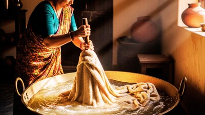 A simple 6-step method lets you clean heavy quilts and blankets at home using shampoo, baking soda, detergent, and vinegar. (AI Generated)