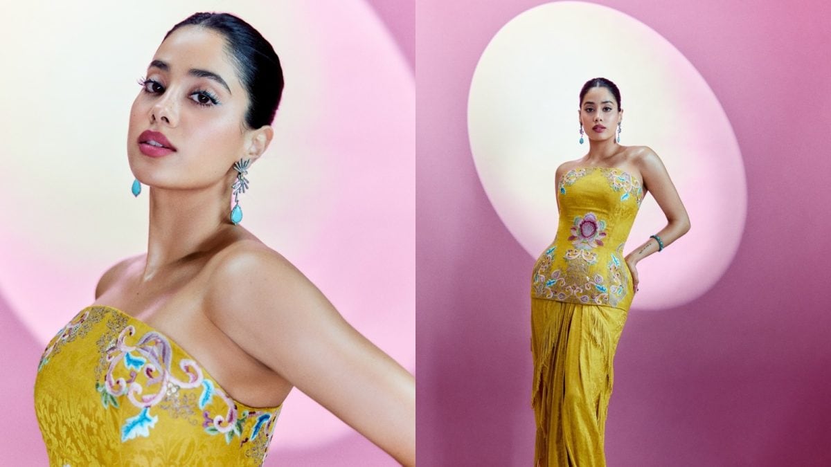 Janhvi Kapoor’s Lime Green Anamika Khanna Ensemble Is Perfect For Shaadi Season | Fashion News