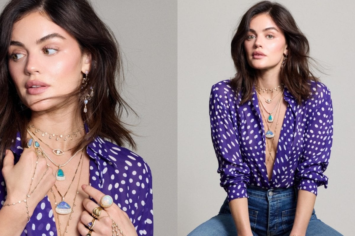 Lucy Hale's Polka Dot Dressy Chic Fit Is Supposed To Bring In Luck This New Year