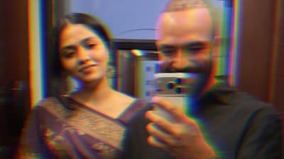 The post featured a series of intimate, dimly lit photos from his birthday celebration. (Image via Instagram/khalidalameri)