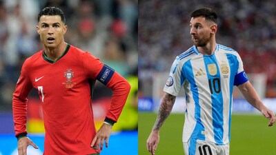 One Last Dance? Ronaldo (left) and Messi could lock horns at the World Cup. (AP Photo)