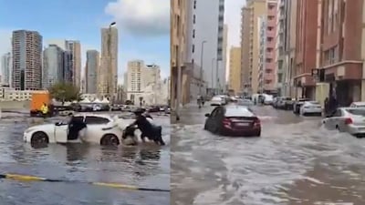 Lives have been disrupted in several areas of UAE due to heavy rain (Credits: X)