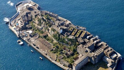 At its peak, Hashima Island had a school, hospital, cinema, and even a swimming pool. (File Photo)