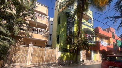 The house of the Bondi Bach terror suspect Sajid’s elder brother in Hyderabad's Tolichowki is locked. (Image: News18)