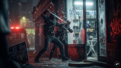 A minor dispute in Bengaluru’s Katriguppe escalated into a violent incident at a local pan shop. (Image-AI)