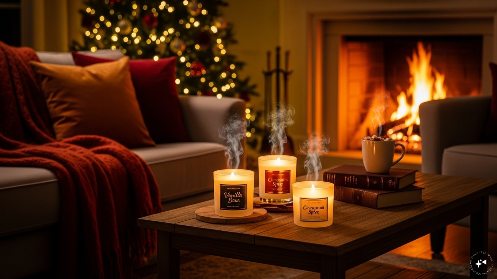 Scented Candle Styling: Use scented candles in glass holders to enhance both décor and atmosphere. Choose warm, festive fragrances like vanilla or cinnamon to create a cozy, inviting environment for the night. Scented Candle Styling: Use scented candles in glass holders to enhance both décor and atmosphere. Choose warm, festive fragrances like vanilla or cinnamon to create a cozy, inviting environment for the night.