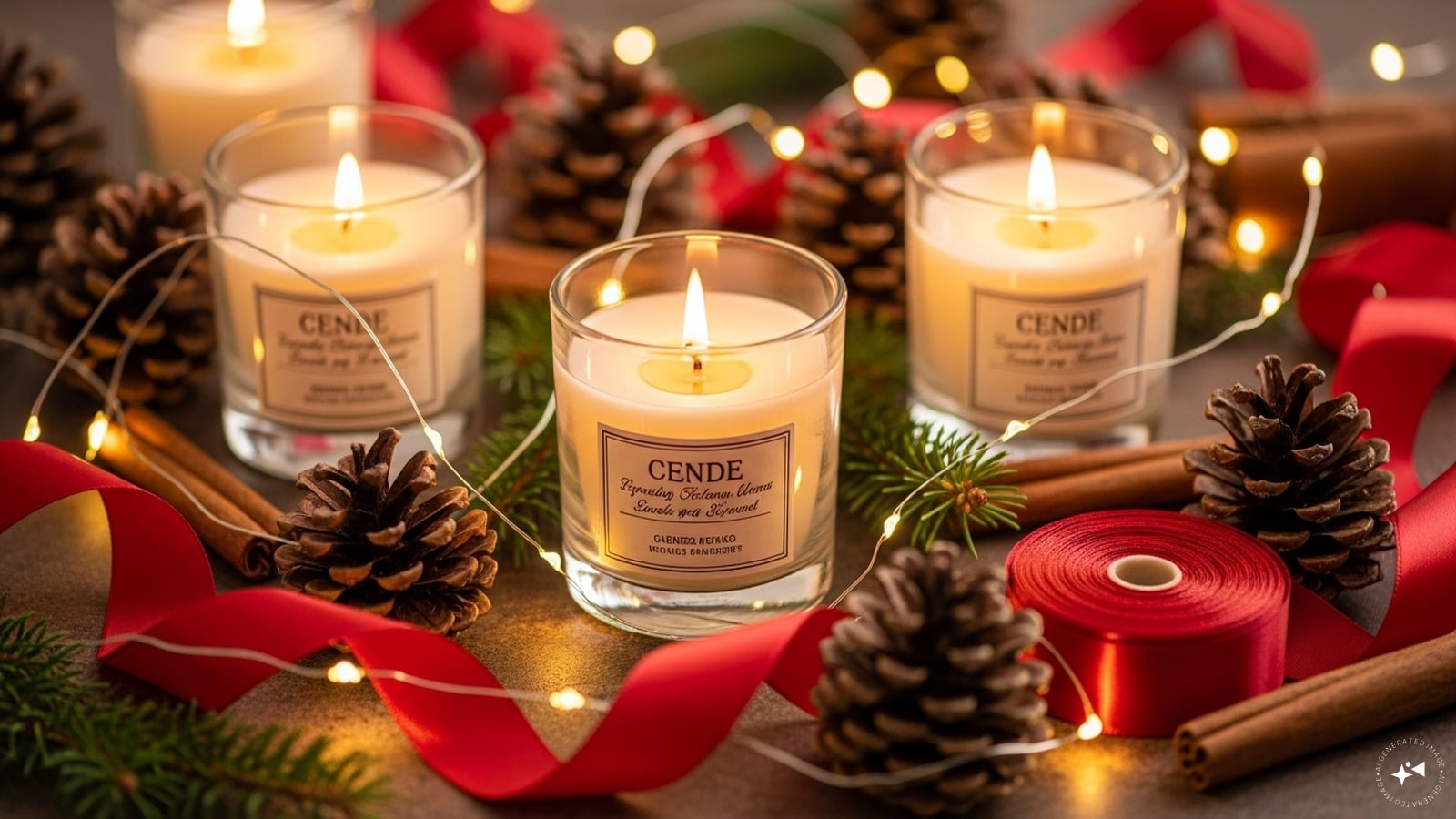 SCENTED CANDLES: Scented candles make a calming and elegant Secret Santa gift, perfect for creating a warm festive atmosphere during Christmas.
