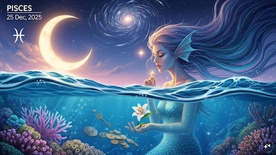 Pisces Horoscope Today: Astrological predictions by Chirag Daruwalla for meena rashi on December 25 2025. (AI generated image)