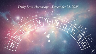 Love Horoscope Today, December 22, 2025, Know daily relationship horoscope for zodiac signs. 