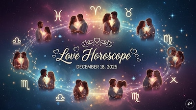 Love Horoscope Today, December 18, 2025, Know daily relationship horoscope for zodiac signs. 