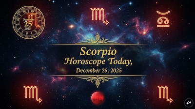 Scorpio Horoscope Today: Astrological predictions by Chirag Daruwalla for Vrishchika rashi on December 25, 2025. (AI generated image)