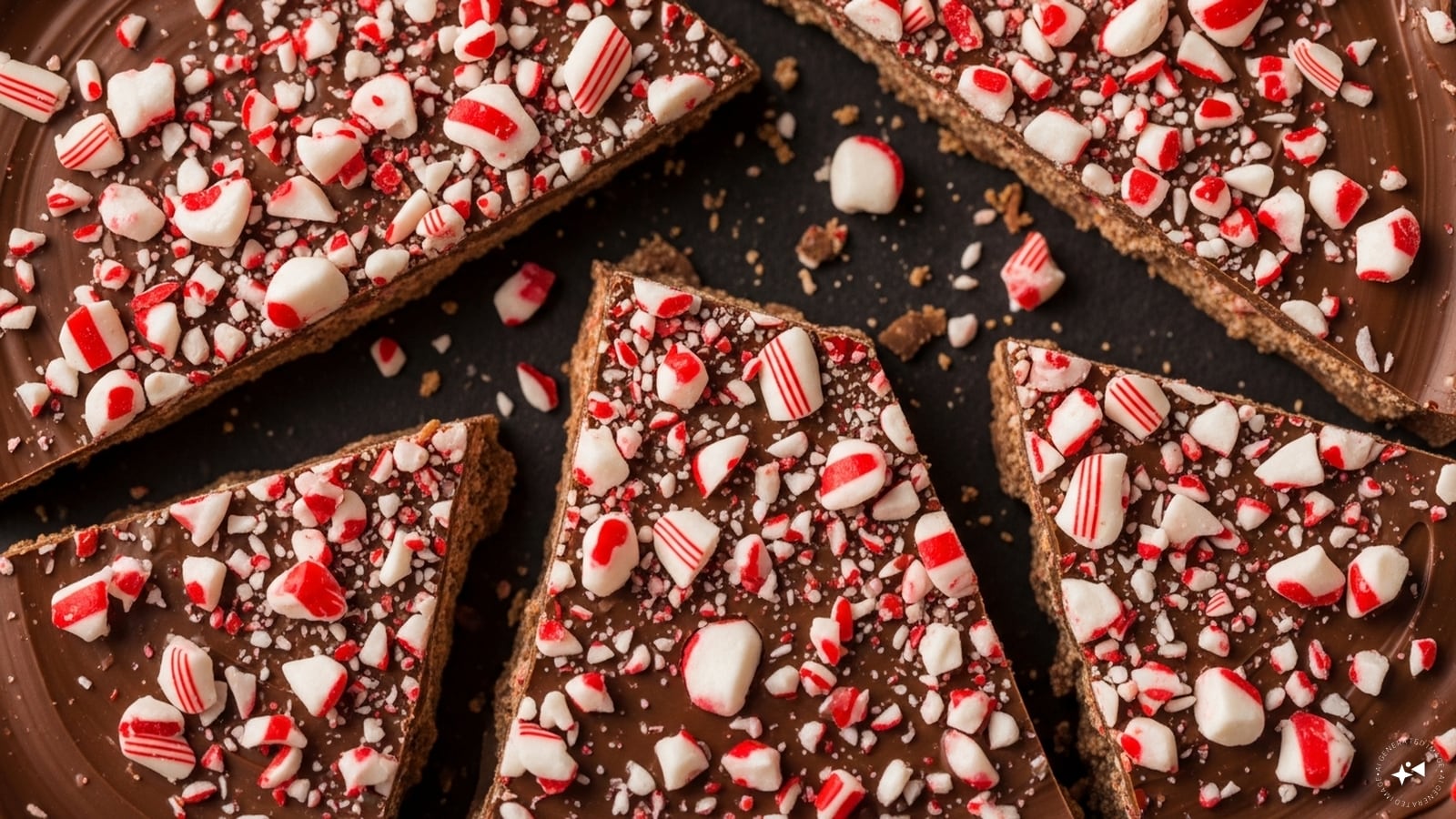  Peppermint Chocolate Bark: Melt chocolate and mix with crushed candy canes, then let it set. Break into pieces for a crunchy, minty snack. This simple treat adds a festive color palette and is perfect for gifting or snacking straight from the tray.