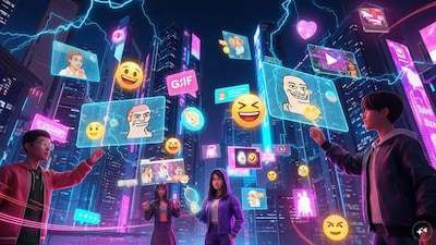 A GIF can sum up frustration, excitement, or agreement in seconds, a filter can add humour or sarcasm without typing it out, memes can make a complex idea relatable or lighten a serious topic (Image: AI)