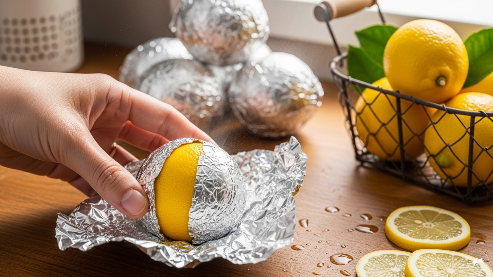 Wrap Lemons in Aluminum Foil: Wrap lemons individually in aluminum foil before refrigerating. The film blocks exposure to air, reduces moisture loss and slows the aging process. This simple trick can prolong the freshness of lemons for several weeks, keeping them firm and juicy. Wrap Lemons in Aluminum Foil: Wrap lemons individually in aluminum foil before refrigerating. The film blocks exposure to air, reduces moisture loss and slows the aging process. This simple trick can prolong the freshness of lemons for several weeks, keeping them firm and juicy.