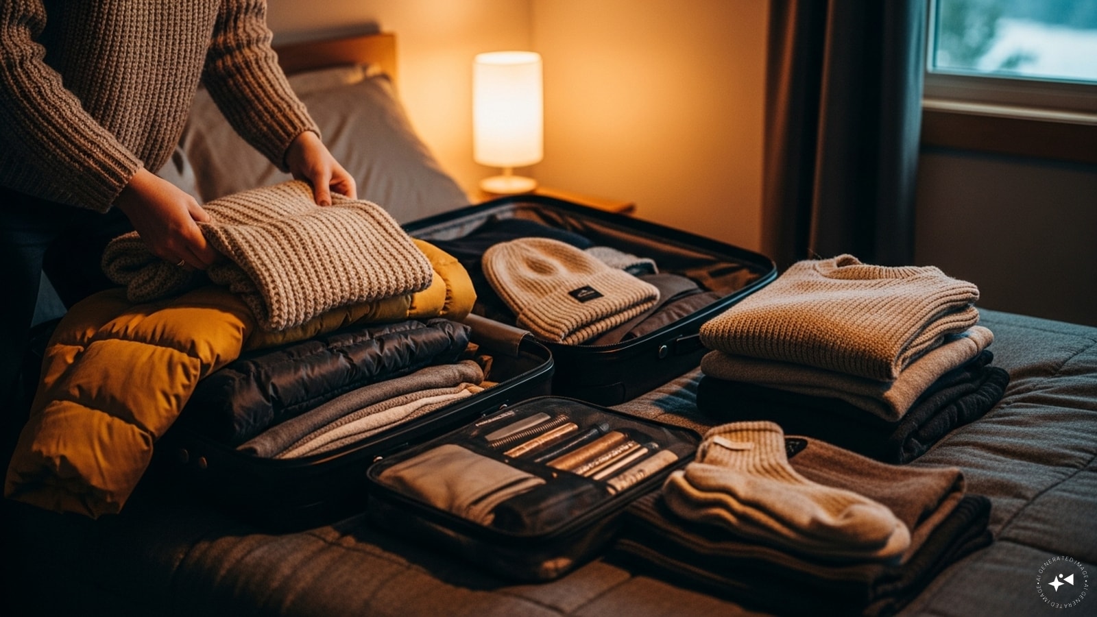 Pack Warm Clothing: Layered clothing, thermals, sweaters, jackets, gloves, hats, and scarves are must-haves. Winter temperatures can drop unexpectedly, and layering helps regulate body heat, keeping you comfortable during outdoor activities or while exploring colder regions. Pack Warm Clothing: Layered clothing, thermals, sweaters, jackets, gloves, hats, and scarves are must-haves. Winter temperatures can drop unexpectedly, and layering helps regulate body heat, keeping you comfortable during outdoor activities or while exploring colder regions.