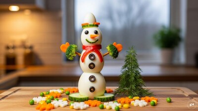 Making a snowman out of boiled eggs and vegetables is more than a kitchen craft; it’s a celebration of imagination. With just a few simple ingredients, you can create something that brings smiles, adds festive flair, and reminds everyone that food can be fun. Whether it’s part of a holiday spread or a rainy‑day activity, this edible snowman is proof that joy can be found in the simplest of things.