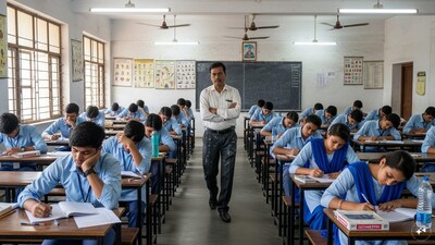 This year, approximately 19.86 lakh students are expected to take the RBSE exams. (AI Generated Image)