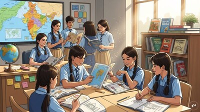 The book also emphasises ongoing efforts with China to resolve disputes through trade and dialogue. (AI Generated Image)