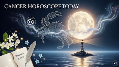 Cancer Horoscope Today: Astrological predictions by Chirag Daruwalla for kark rashi on December 8 2025. (AI generated image)