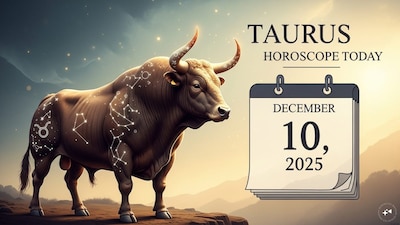 Taurus Horoscope today: Astrological predictions by Chirag Daruwalla for vrishabha rashi on December 10 2025. (AI generated image)