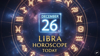 Libra Horoscope Today: Astrological predictions by Chirag Daruwalla for tula rashi on December 26 2025. (AI-generated image)