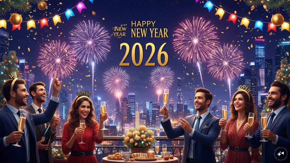 Happy New Year 2026: Wishes, Images, Status, Quotes, Messages and WhatsApp Greetings to Share