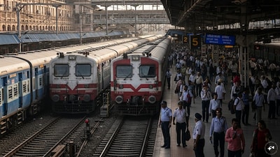 Jogeshwari Railway Terminus will have multiple platforms. (AI generated for representation)