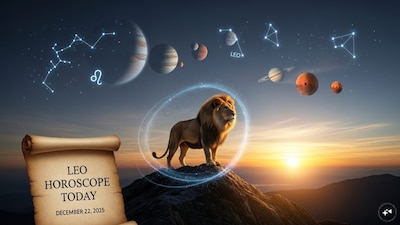 Leo Horoscope Today: Astrological predictions by Chirag Daruwalla for simha rashi on December 22 2025. (AI generated image)