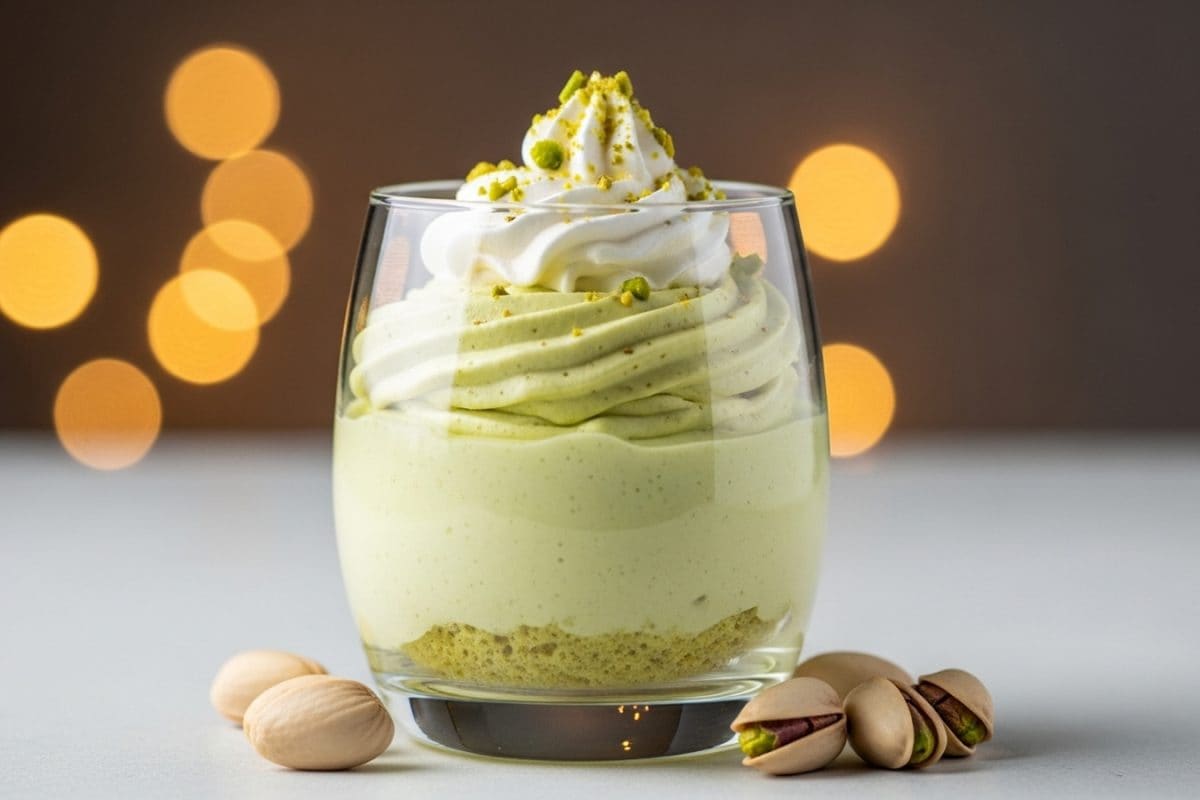 New Year Dinner Recipe: Creamy Pistachio Mousse Recipe