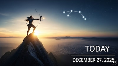 Sagittarius Horoscope Today: Astrological predictions by Chirag Daruwalla for dhanu rashi on December 27 2025. (AI generated image