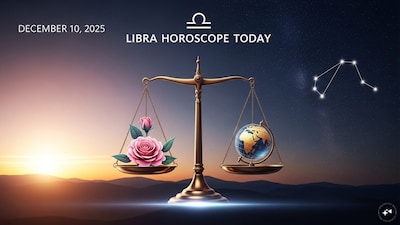 Libra Horoscope Today: Astrological predictions by Chirag Daruwalla for tula rashi on December 10 2025. (AI generated image)