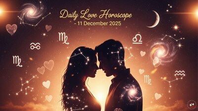 Love Horoscope Today, December 11, 2025, Know daily relationship horoscope for zodiac signs. 