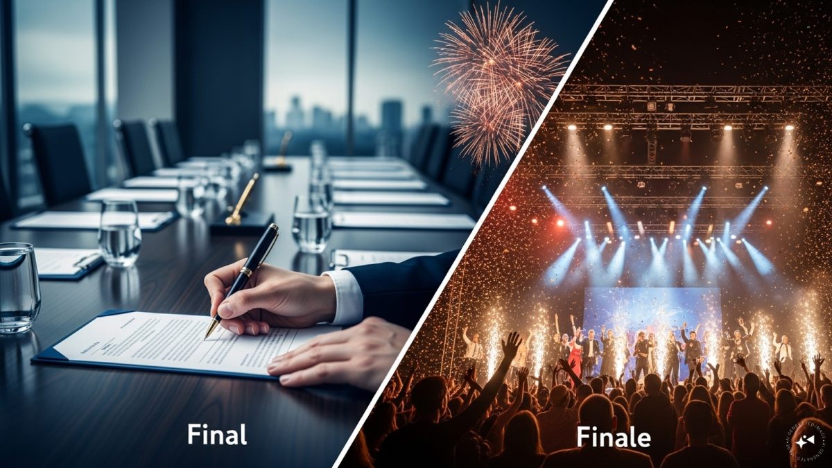 Final vs Finale: Two Similar Words, One Big Difference | Explained