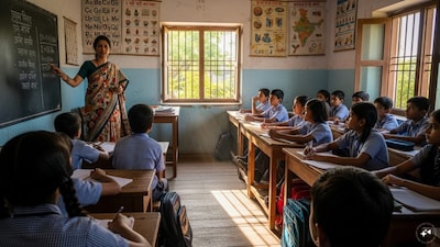 As of November 1, 2025, the Ministry of Education informed the Lok Sabha that 8,457 teaching positions and 1,716 non-teaching positions were vacant. (AI Generated Image)