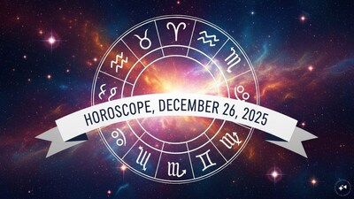 Daily Horoscope Today, December 26, 2025: Daily horoscope by Chirag Daruwalla. 