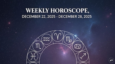 Weekly Horoscope, December 22, 2025 – December 28, 2025: Astrological predictions by Chirag Daruwalla. 