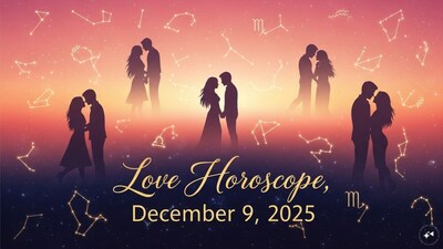 Love Horoscope Today, December 9, 2025, Know daily relationship horoscope for zodiac signs. 