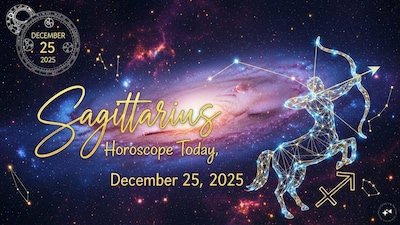 Sagittarius Horoscope Today: Astrological predictions by Chirag Daruwalla for dhanu rashi on December 25, 2025. (AI generated image)