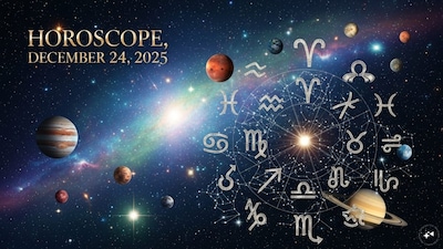 Daily Horoscope Today, December 24, 2025: Daily horoscope by Chirag Daruwalla. 