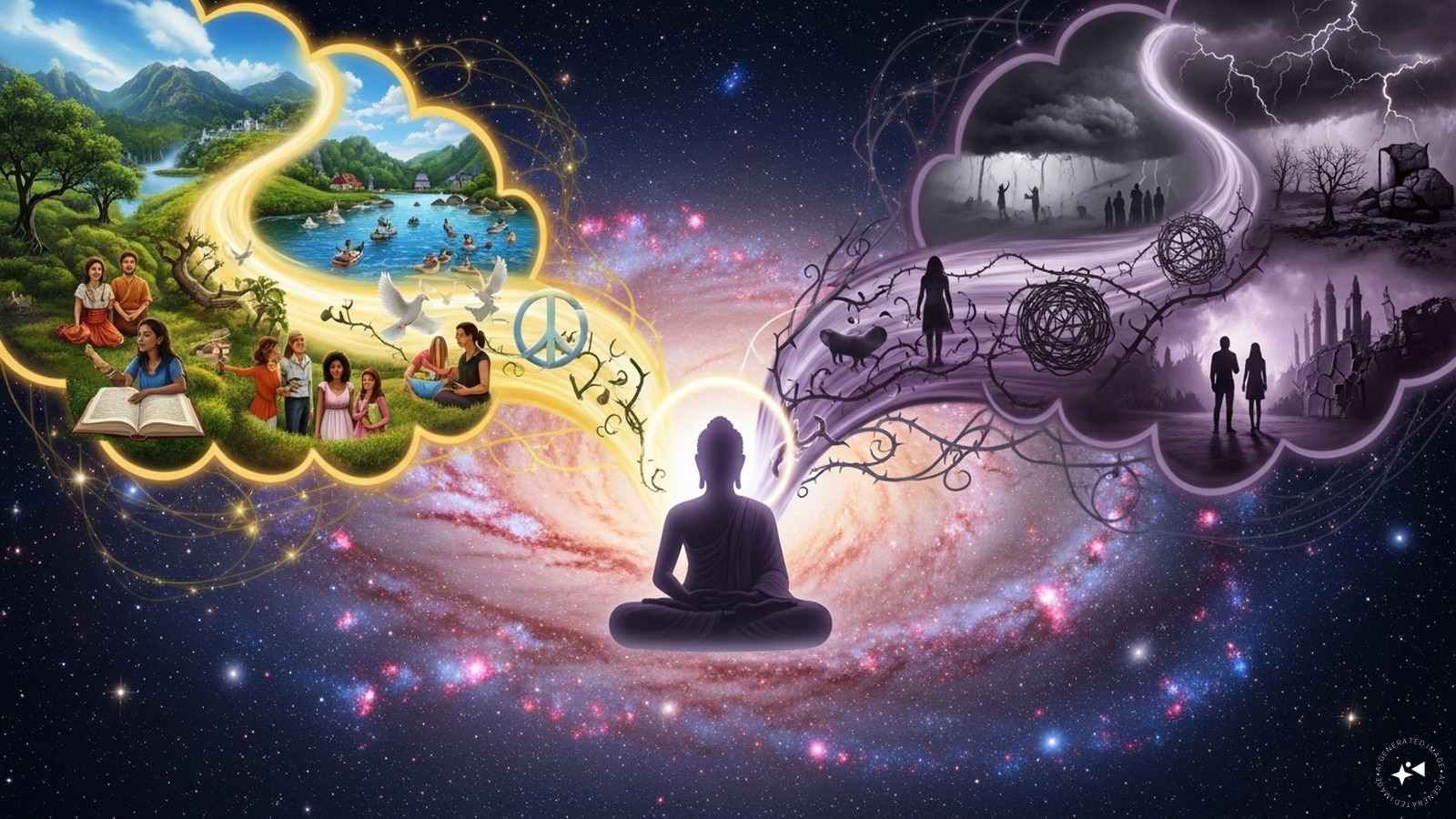 Your Thoughts Shape Your Reality: Buddha believed that the mind is incredibly powerful. Our thoughts shape our emotions, behaviors, and ultimately, our reality. If we cultivate positive, loving thoughts, we attract positive experiences. Conversely, negative, destructive thoughts can lead to unhappiness and suffering. By observing and transforming our thoughts, we gain control over our inner world, creating a life that reflects peace, compassion, and wisdom.