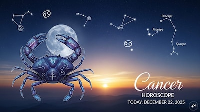 Cancer Horoscope Today: Astrological predictions by Chirag Daruwalla for kark rashi on December 22 2025. (AI generated image)